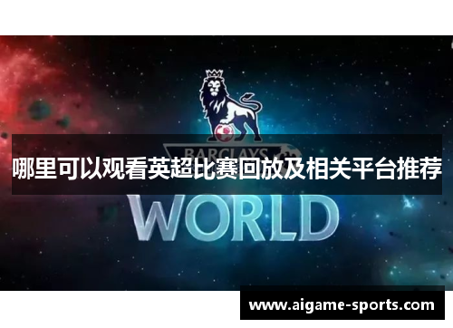 哪里可以观看英超比赛回放及相关平台推荐